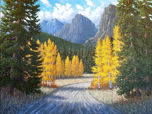 Piedra Road 22x28 $1500 at Hunter Wolff Gallery